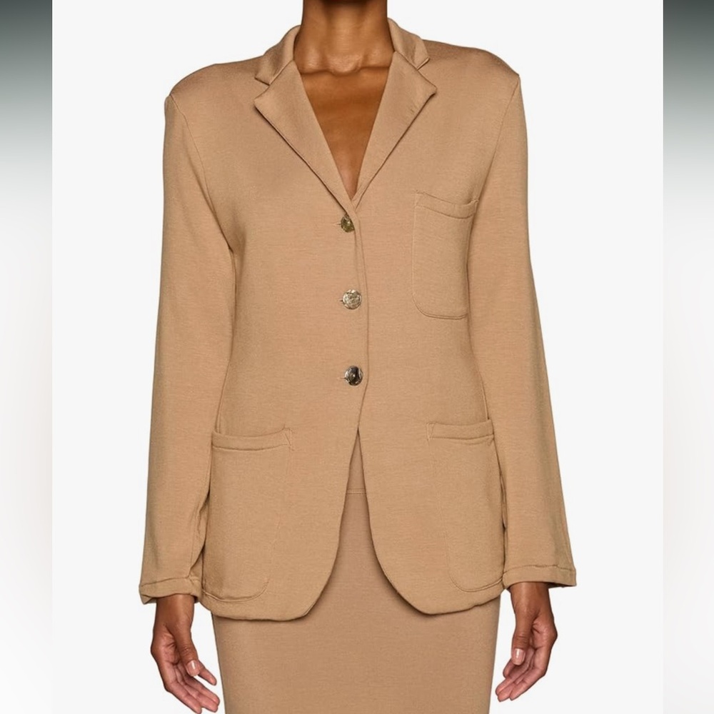 Bleusalt Big Rock Boyfriend Cardigan Blazer